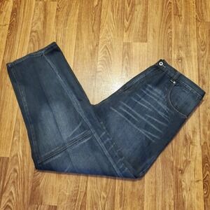 Vintage Rocawear Jeans Men 40x33 Dark Wide Leg Baggy Denim Y2K